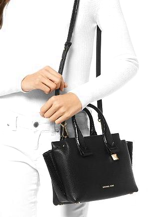 Michael Michael Kors Rollins Small Python Embossed Satchel