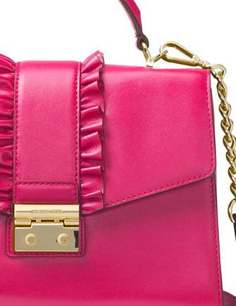 Michael Michael Kors Sloan Medium Ruffle Top Handle Satchel