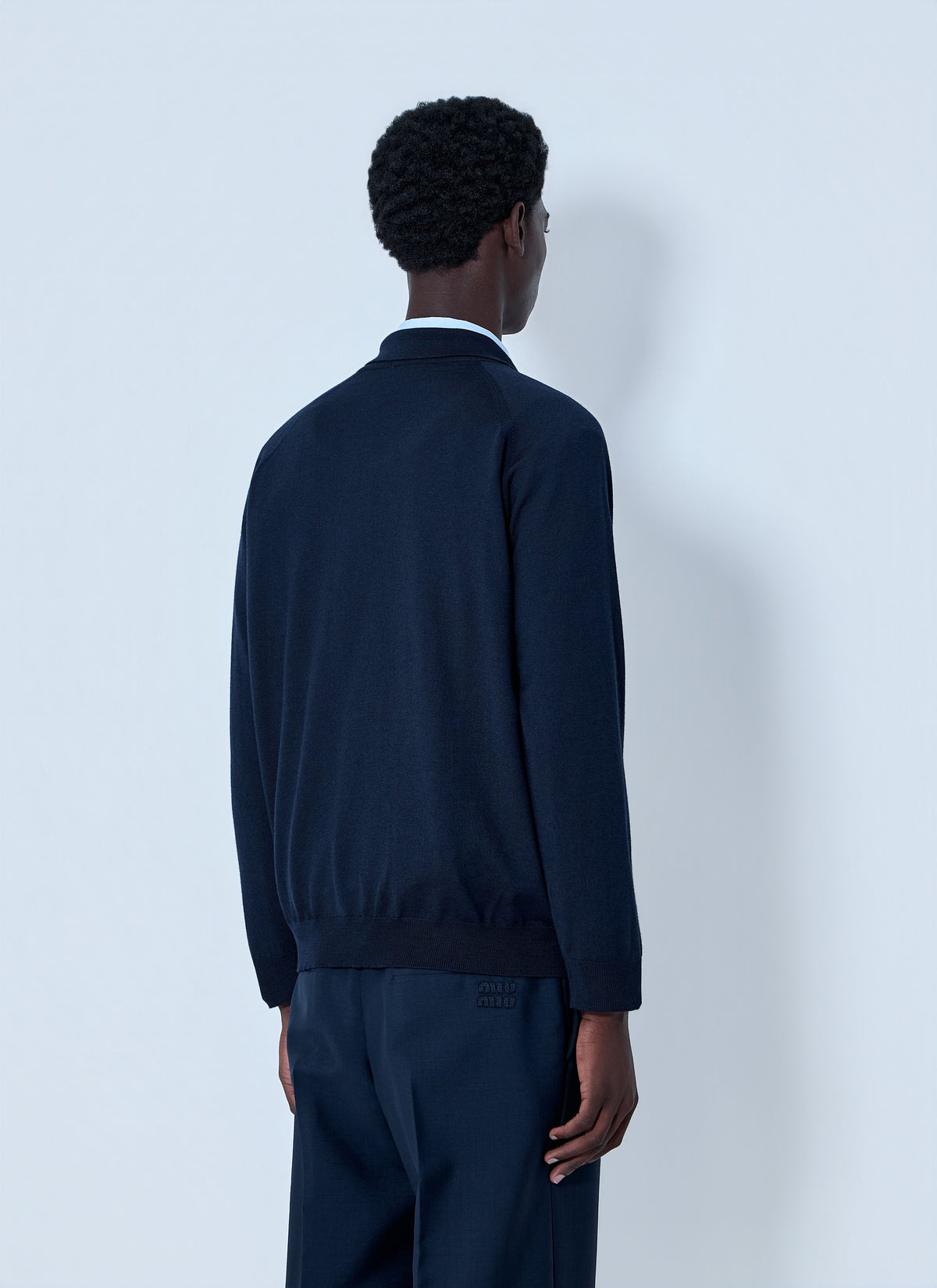 Miu Miu Men V-Neck Knit Sweater