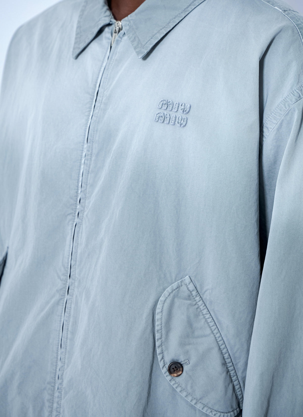 Miu Miu Men Old Twill Blouson Jacket