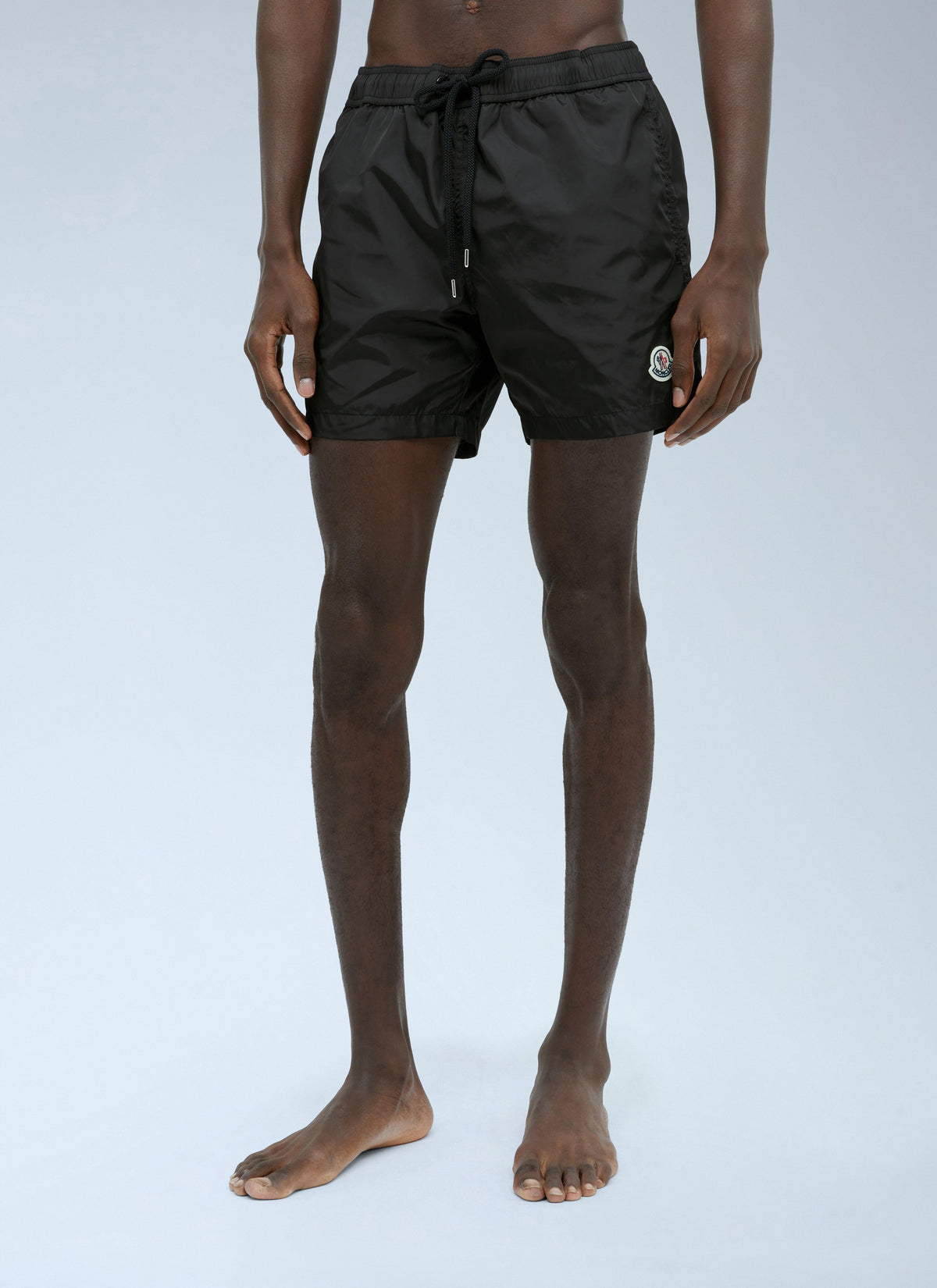 Moncler Men Logo Patch Swim Shorts