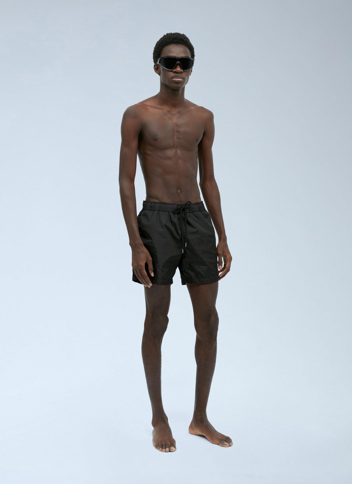 Moncler Men Logo Patch Swim Shorts