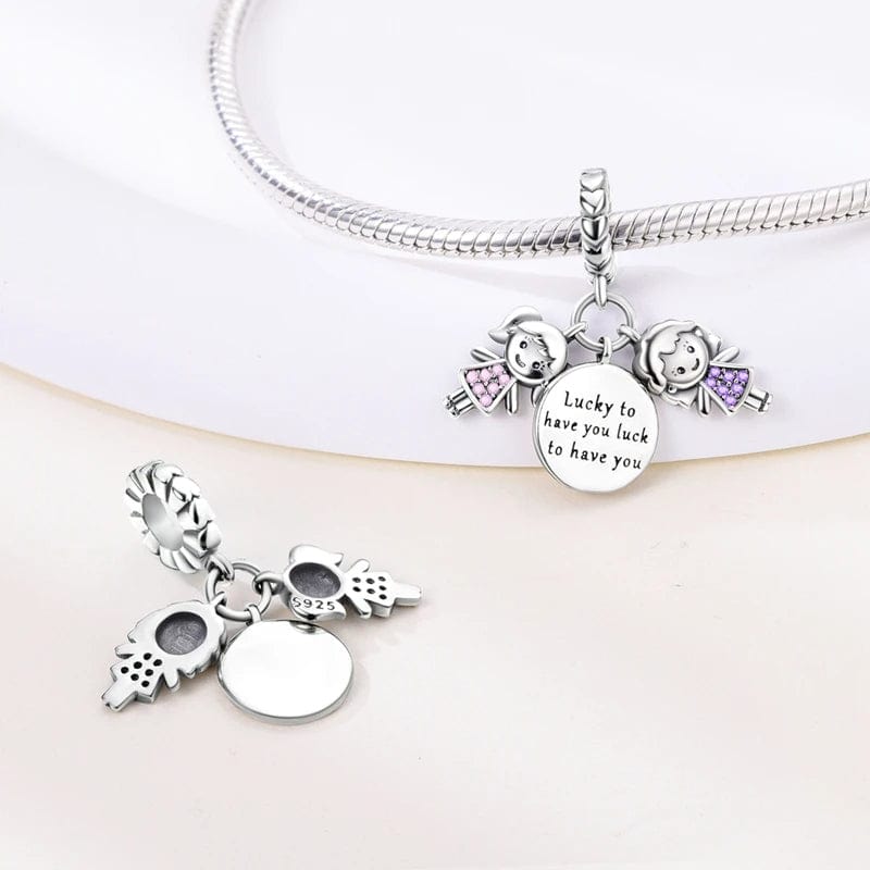 Mother & Daughter Love Dangle Charm