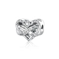 Mother Son Heart Infinity Charm