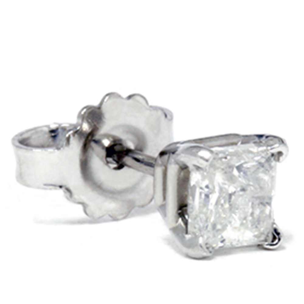 1/3ct Diamond Stud 14K White Gold