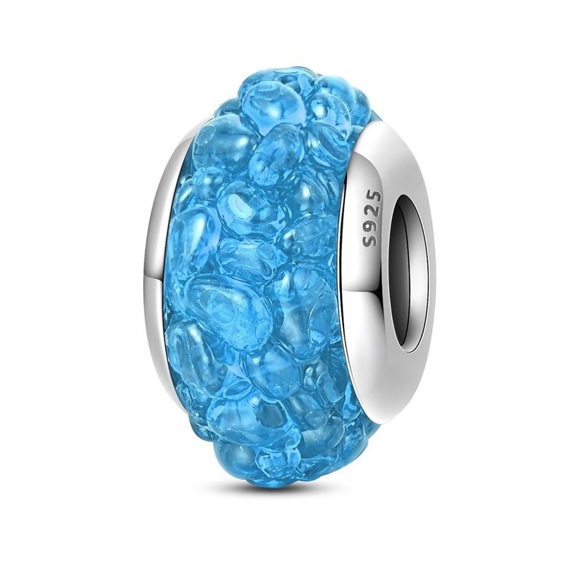 Ocean Blue Murano Glass Charm