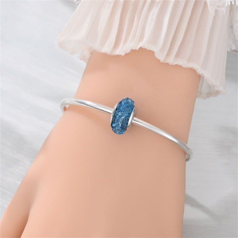 Ocean Blue Murano Glass Charm