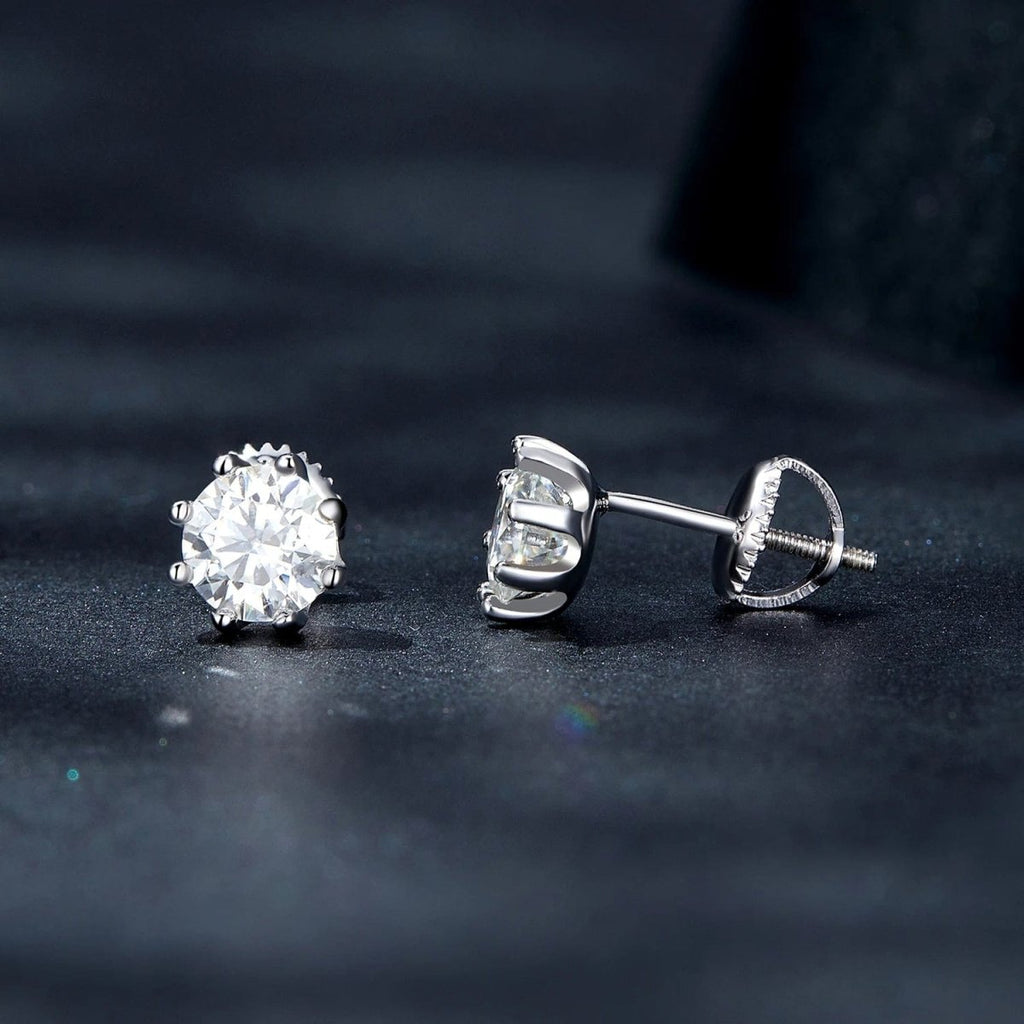 Pangama Classic Moissanite Stud Earrings