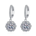 Pangama Radiant Blossom Moissanite Drop Earrings