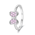 Pink Bow Sparkle Ring