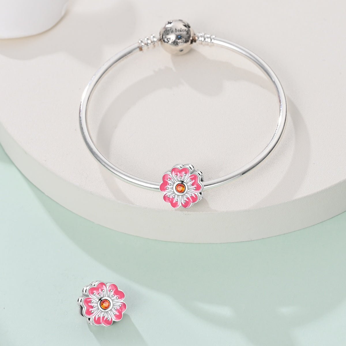 Pink Flower Charm