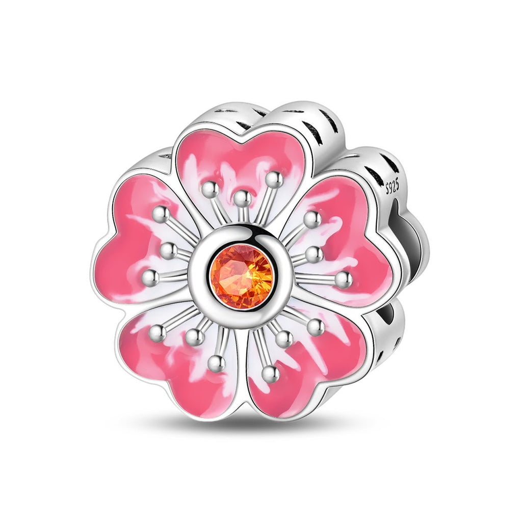 Pink Flower Charm