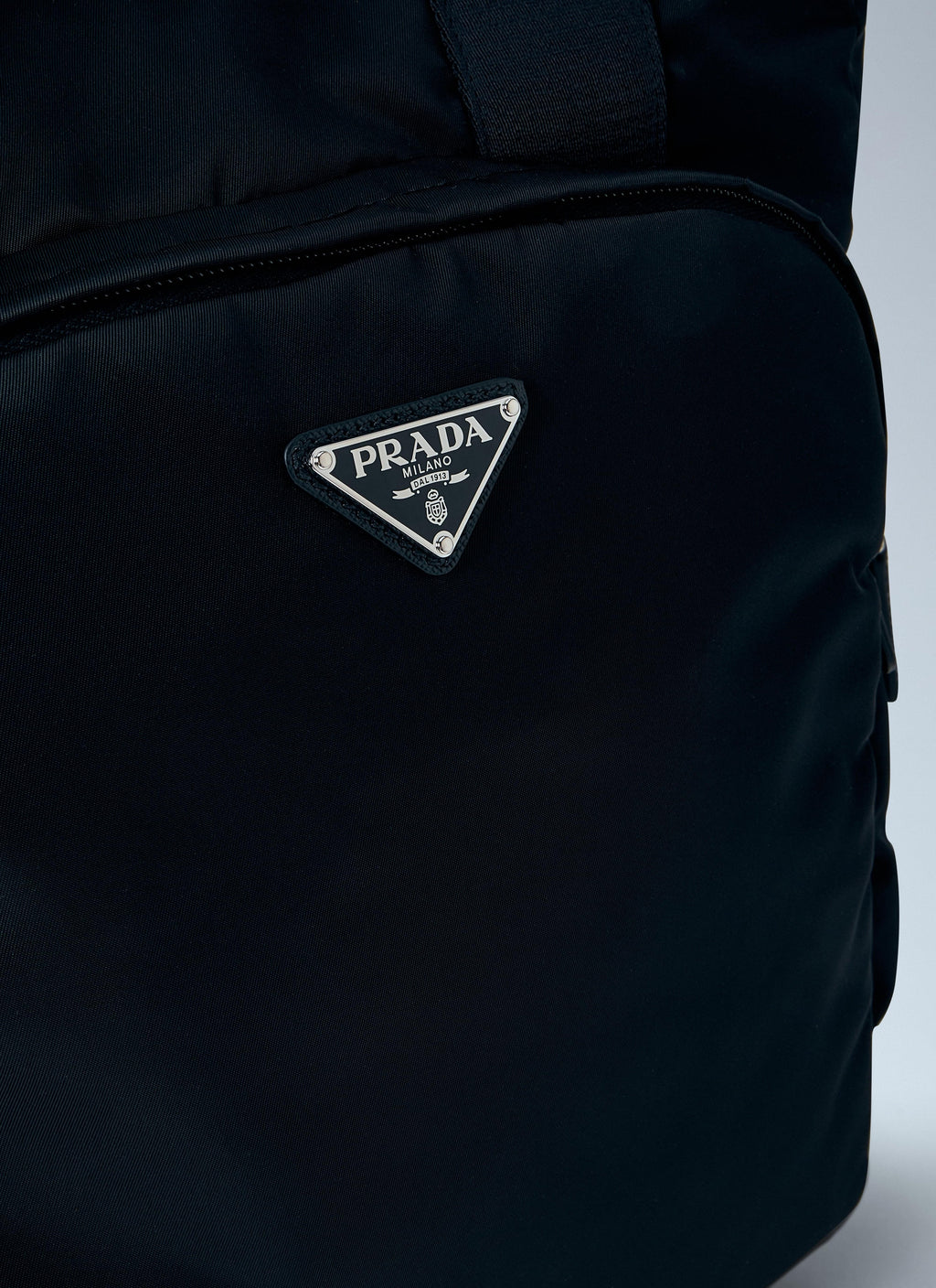 Prada Men Re-Nylon Logo-Plaque Tote Bag