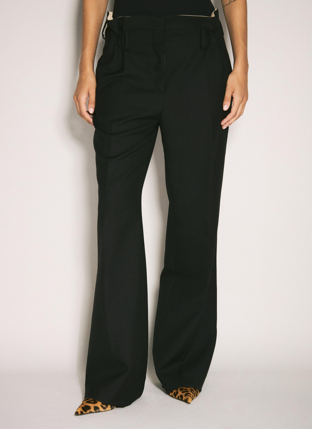 Prada Women Wool Gabardine Pants