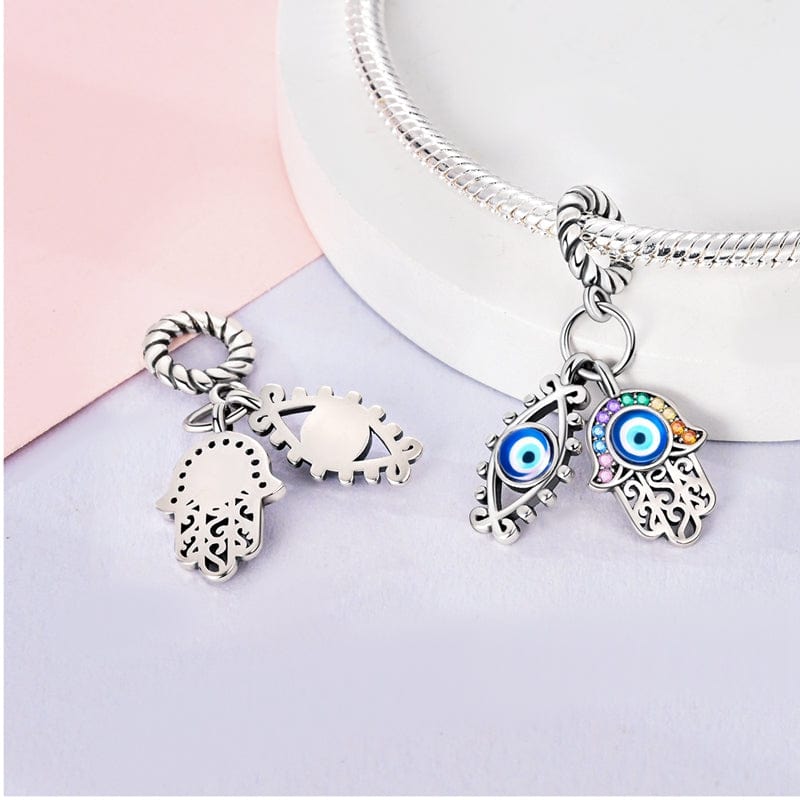 Protective Hamsa & Evil Eye Charm