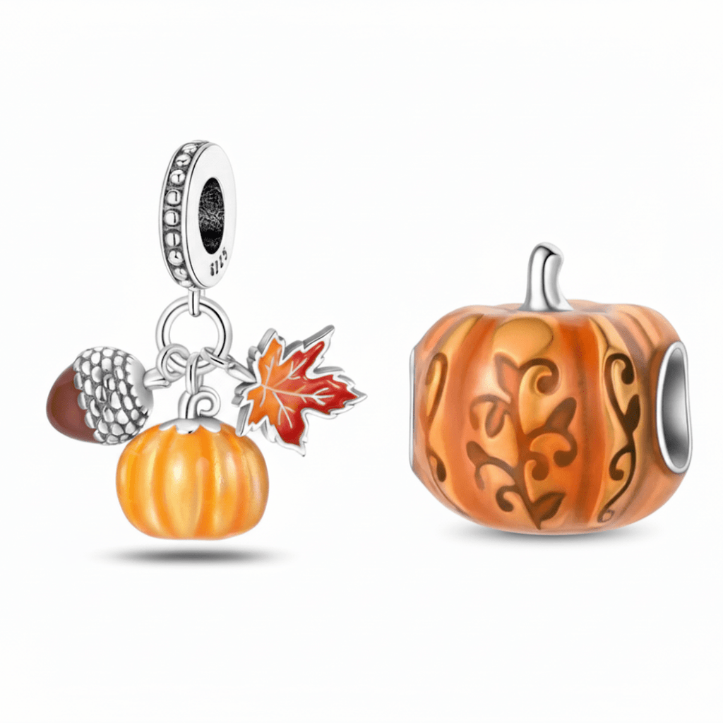 Pumpkin Harvest Charm Duo