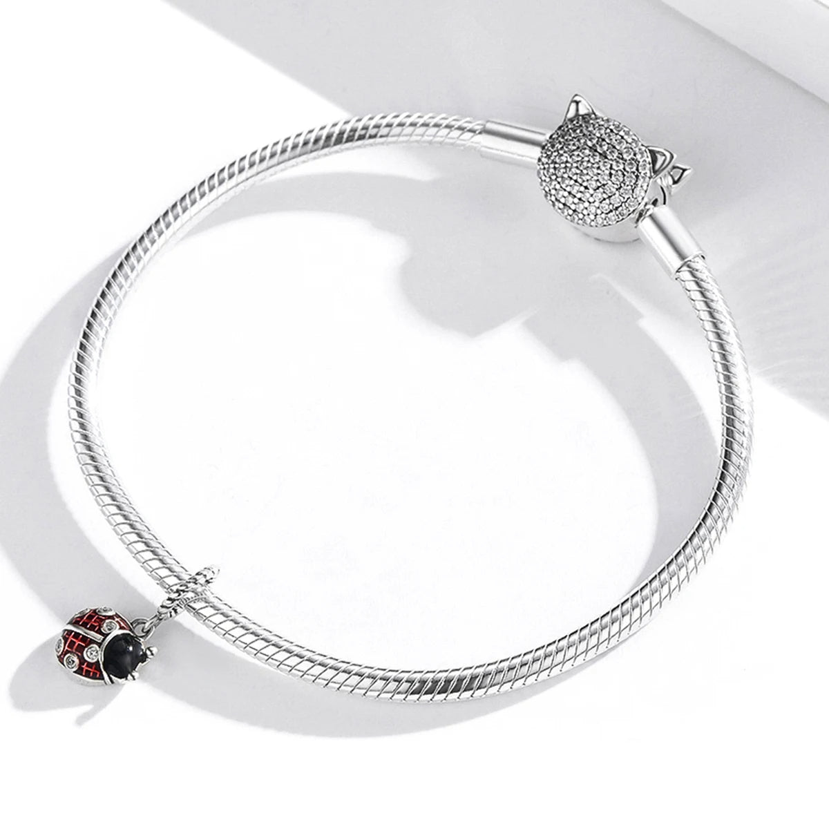 Red Ladybird Dangle Charm
