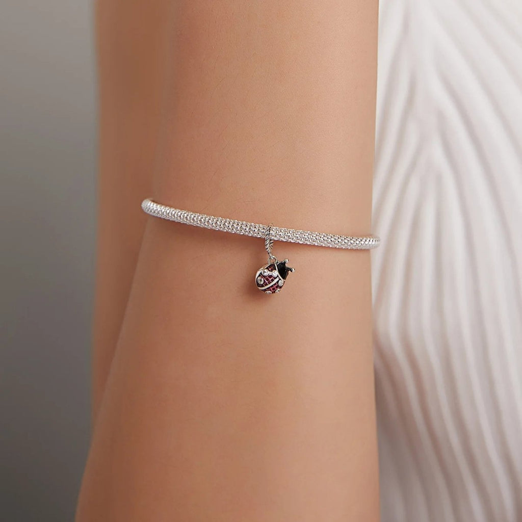 Red Ladybird Dangle Charm