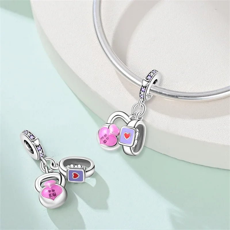 Smartwatch & Kettlebell Dangle Charm
