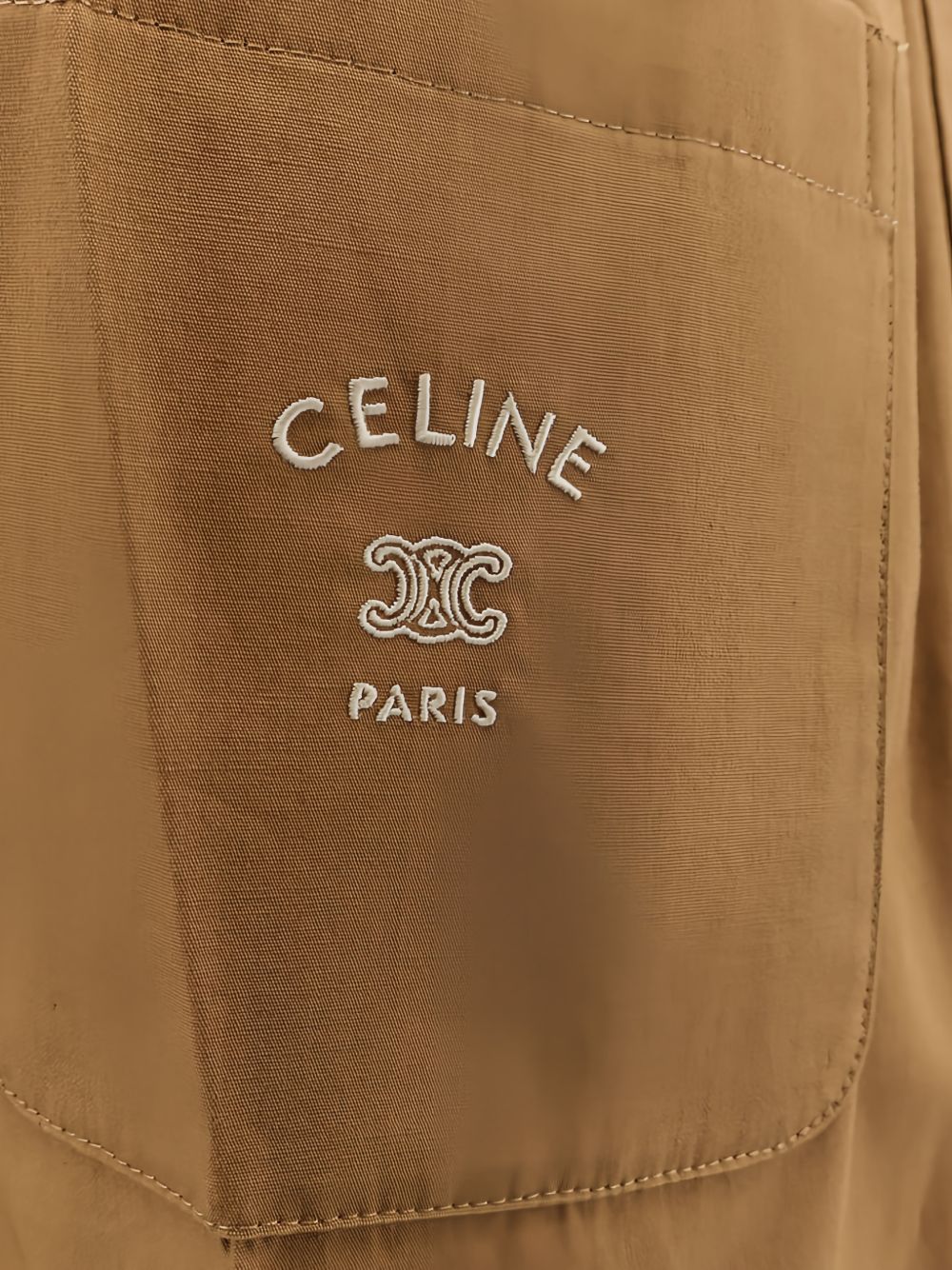 Celine Men Cotton And Linen Blend Trousers