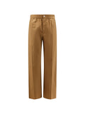 Celine Men Cotton And Linen Blend Trousers