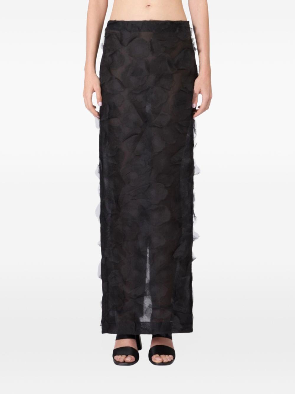 Max Mara Women Silk Long Skirt