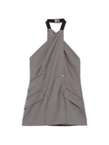 Max Mara Women Wool Halterneck Top