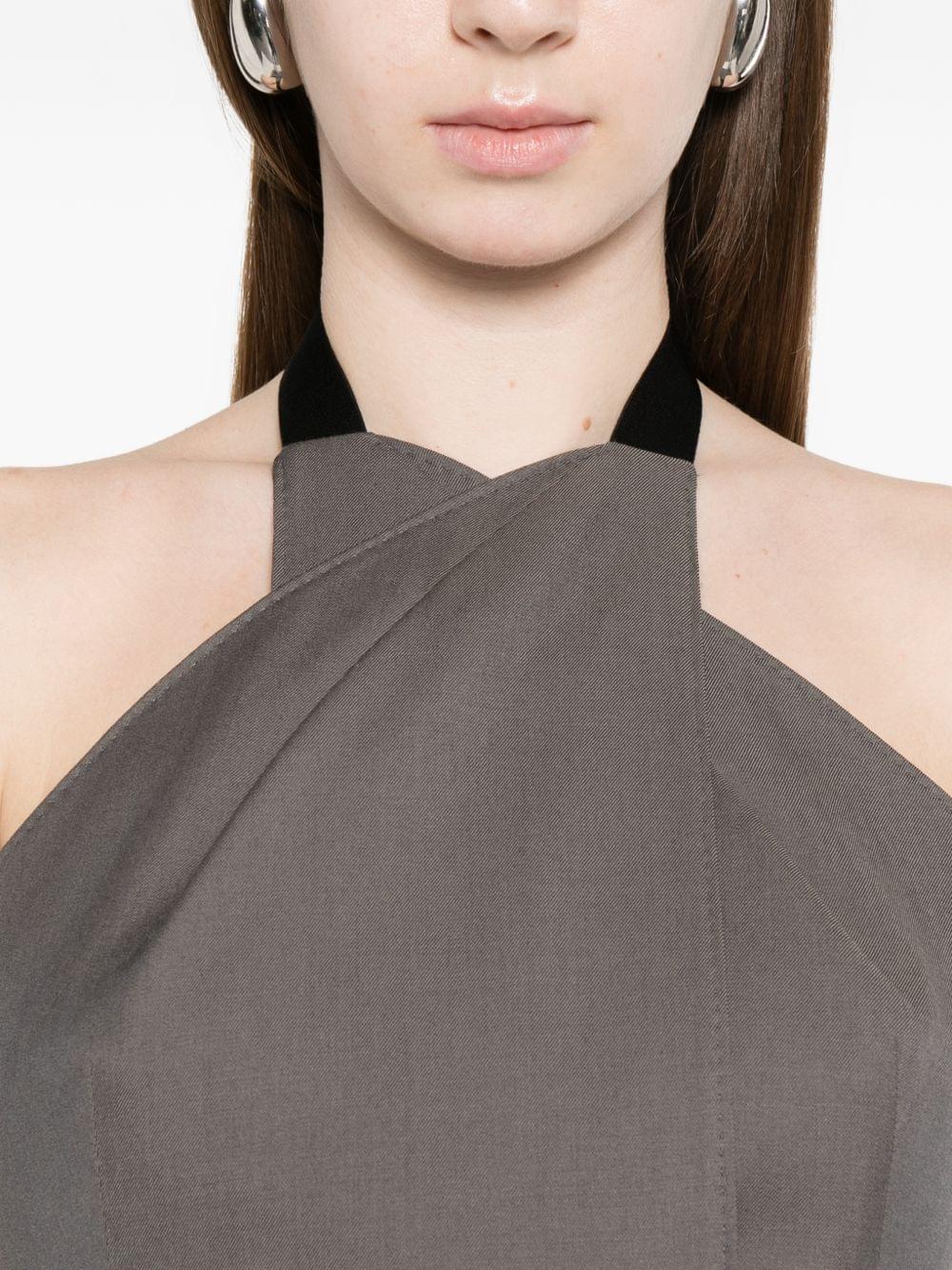 Max Mara Women Wool Halterneck Top