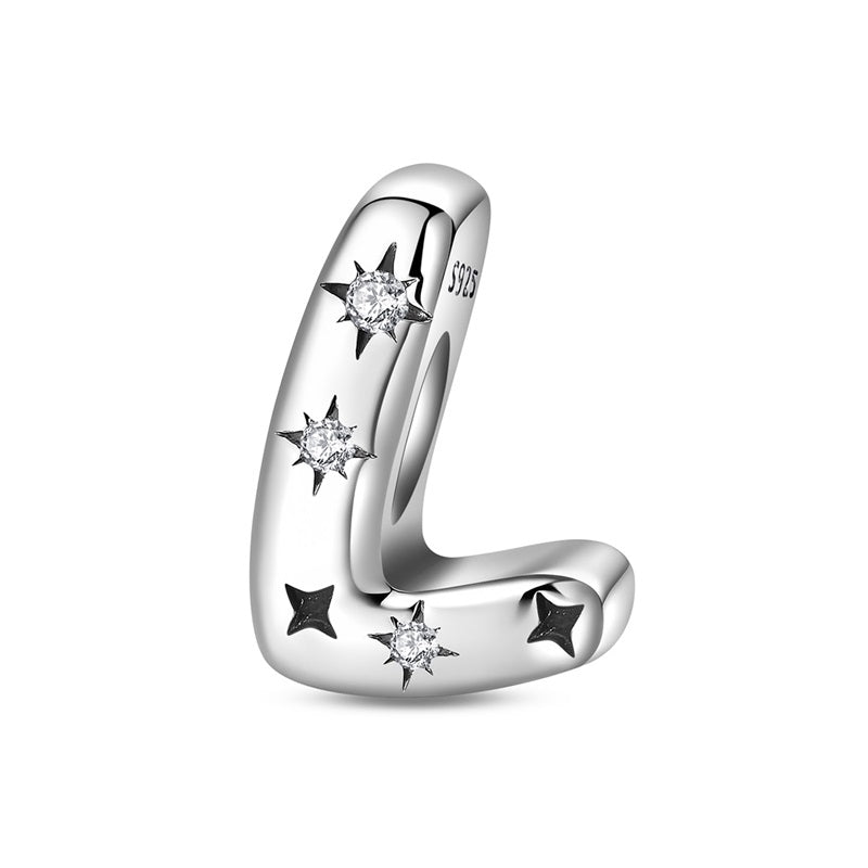 Starry Letter A~Z Alphabet Charm