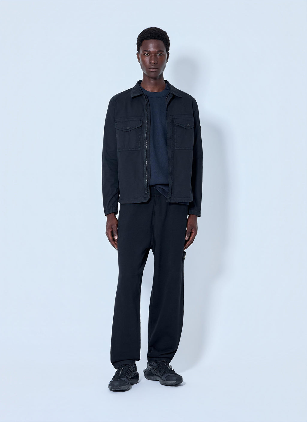 Stone Island Men Button-Down Cotton Shirt
