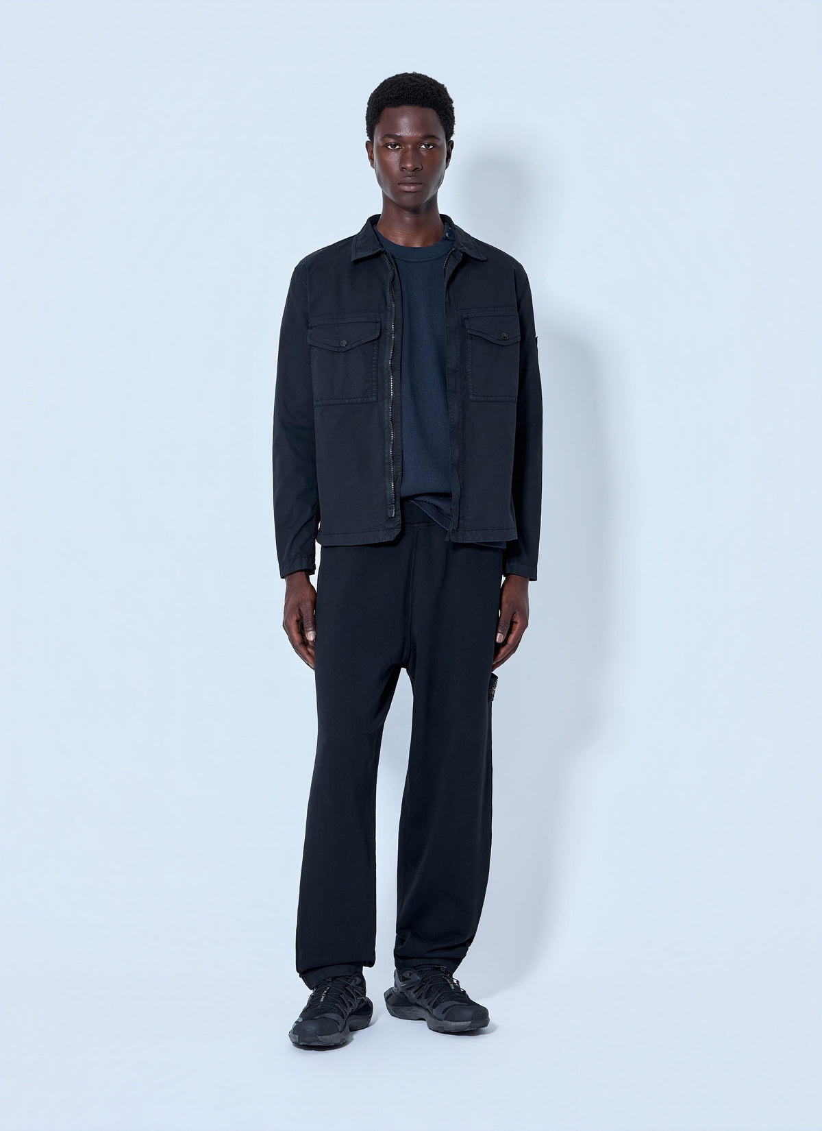 Stone Island Men Button-Down Cotton Shirt