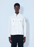 Stone Island Men Zip-Front Overshirt With Flap Pockets