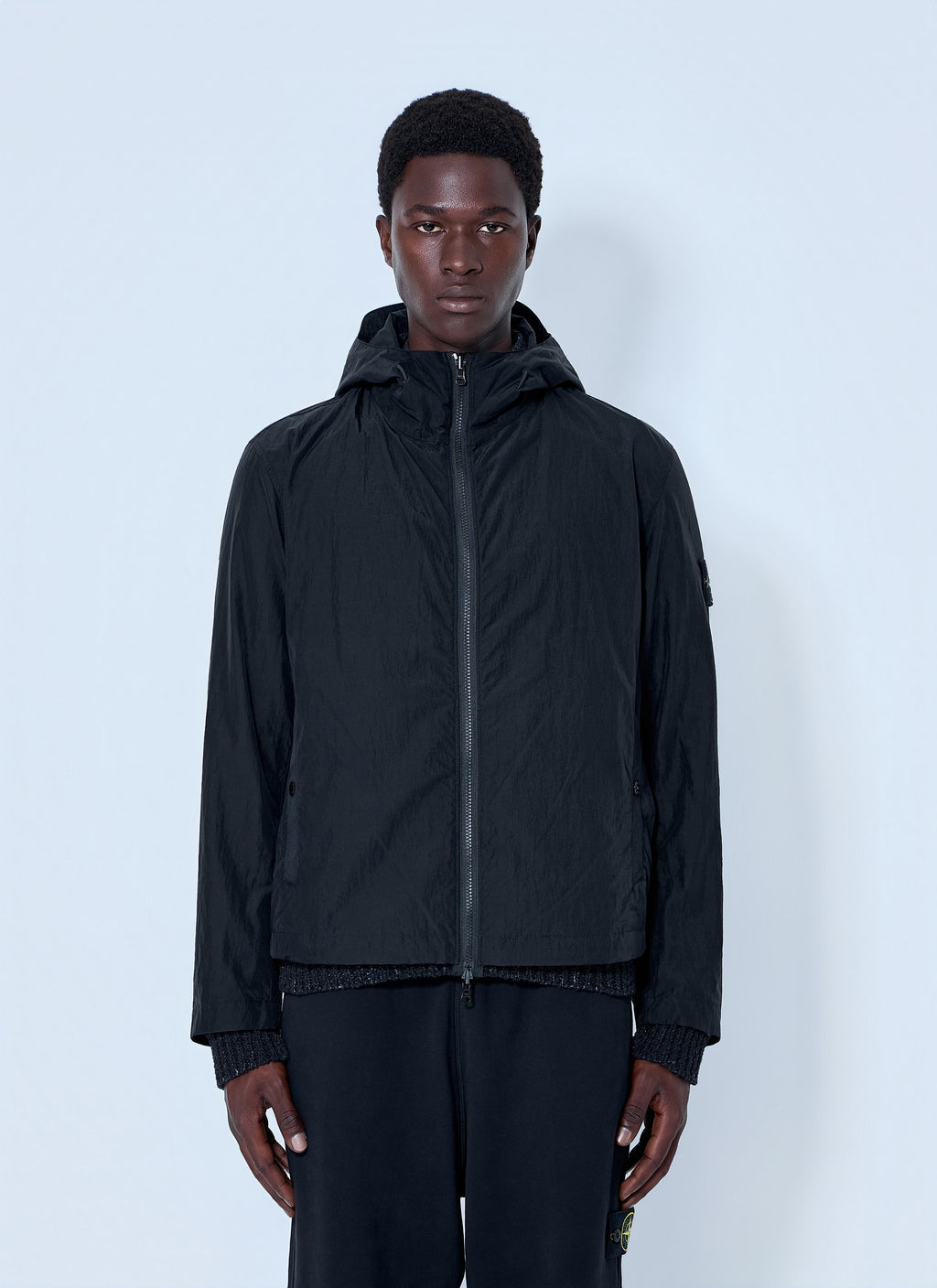 Stone Island Men Textured Knit Jacket