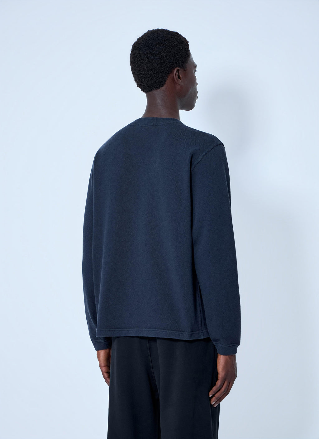 Stone Island Men Crewneck Sweatshirt With Sleeve Logo Patch