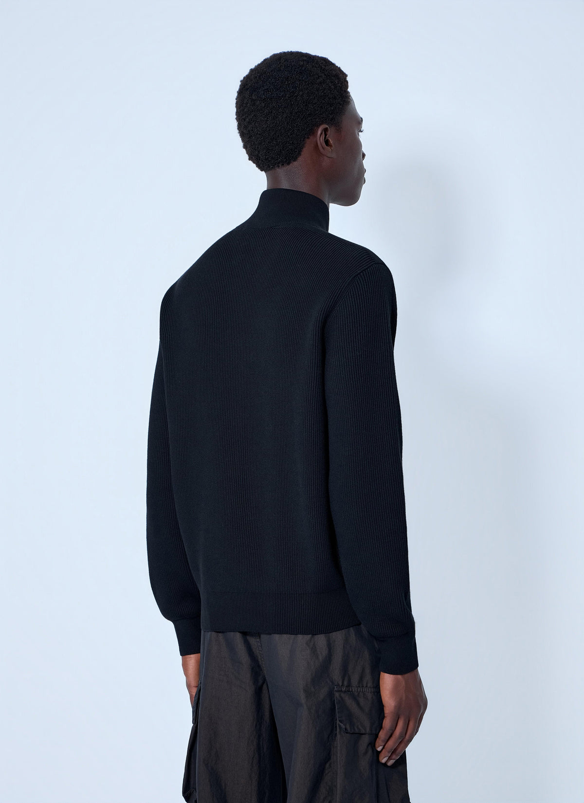 Stone Island Men Ribbed Zip-Up Jacket
