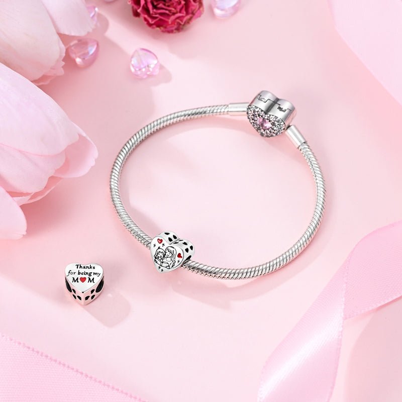 Storytime Mother & Daughter Love Heart Charm