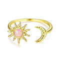 Sun & Moon Harmony Adjustable Ring