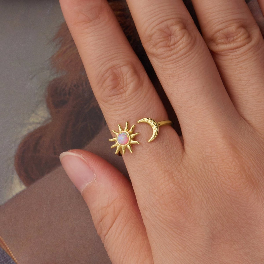 Sun & Moon Harmony Adjustable Ring