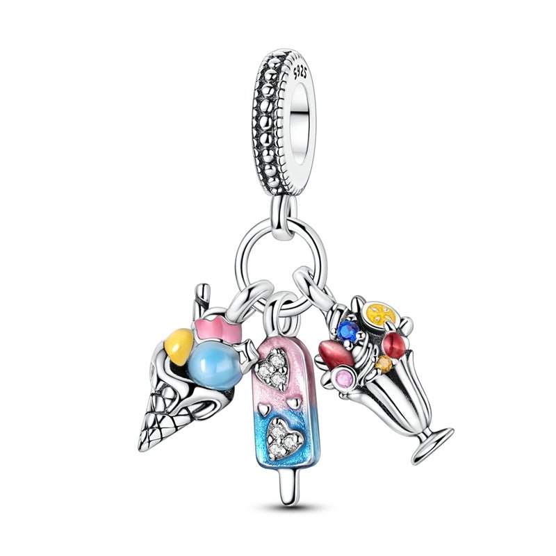 Sweet Treats Ice Cream, Popsicle & Milkshake Dangle Charm