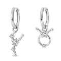 Taurus Constellation Zodiac Hoop Earrings