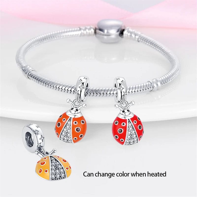 Temperature Changing Color Ladybug Charm