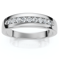 Men's 1/4Ct Polished Diamond Wedding Ring Lab Grown