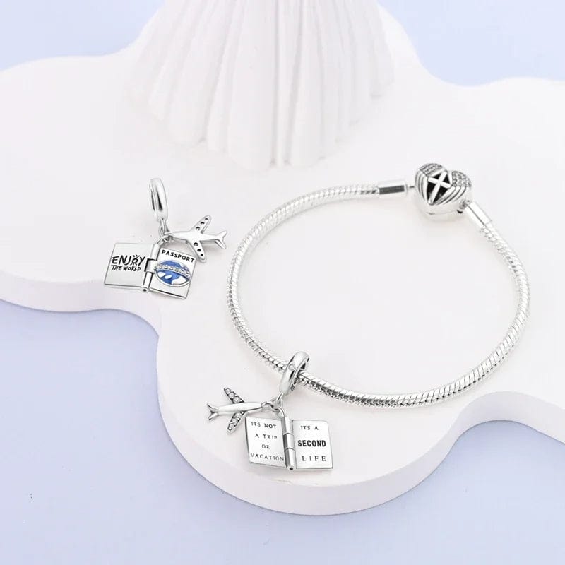Openable Passport Dangle Charm