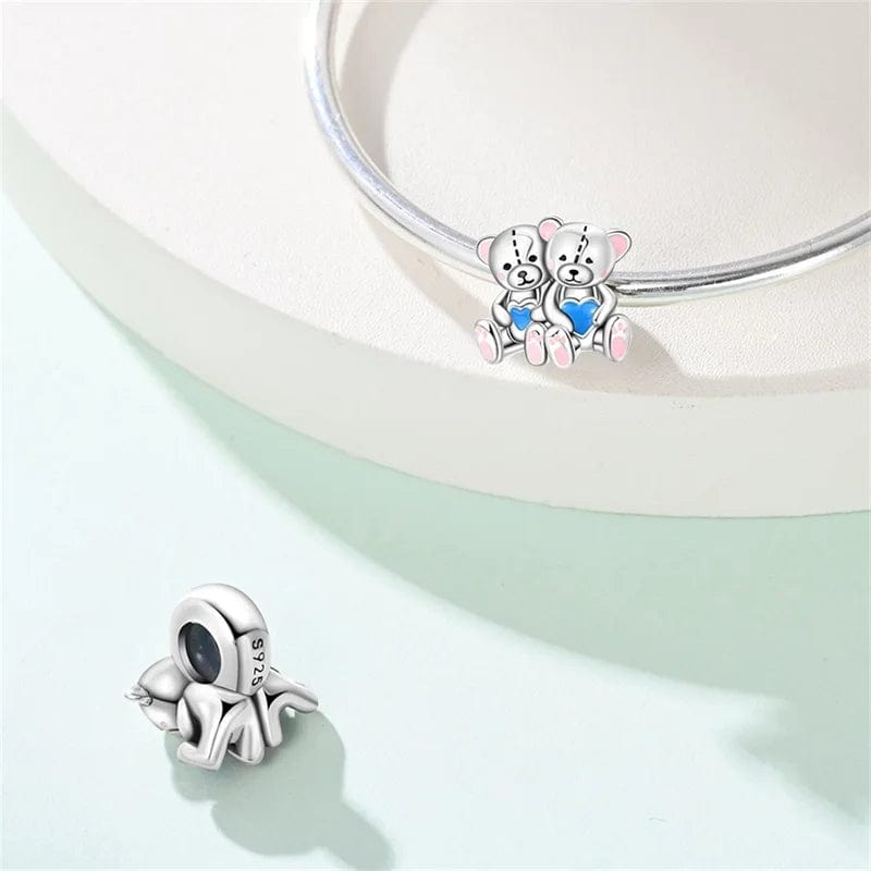 Twin Teddy Bear Love Charm