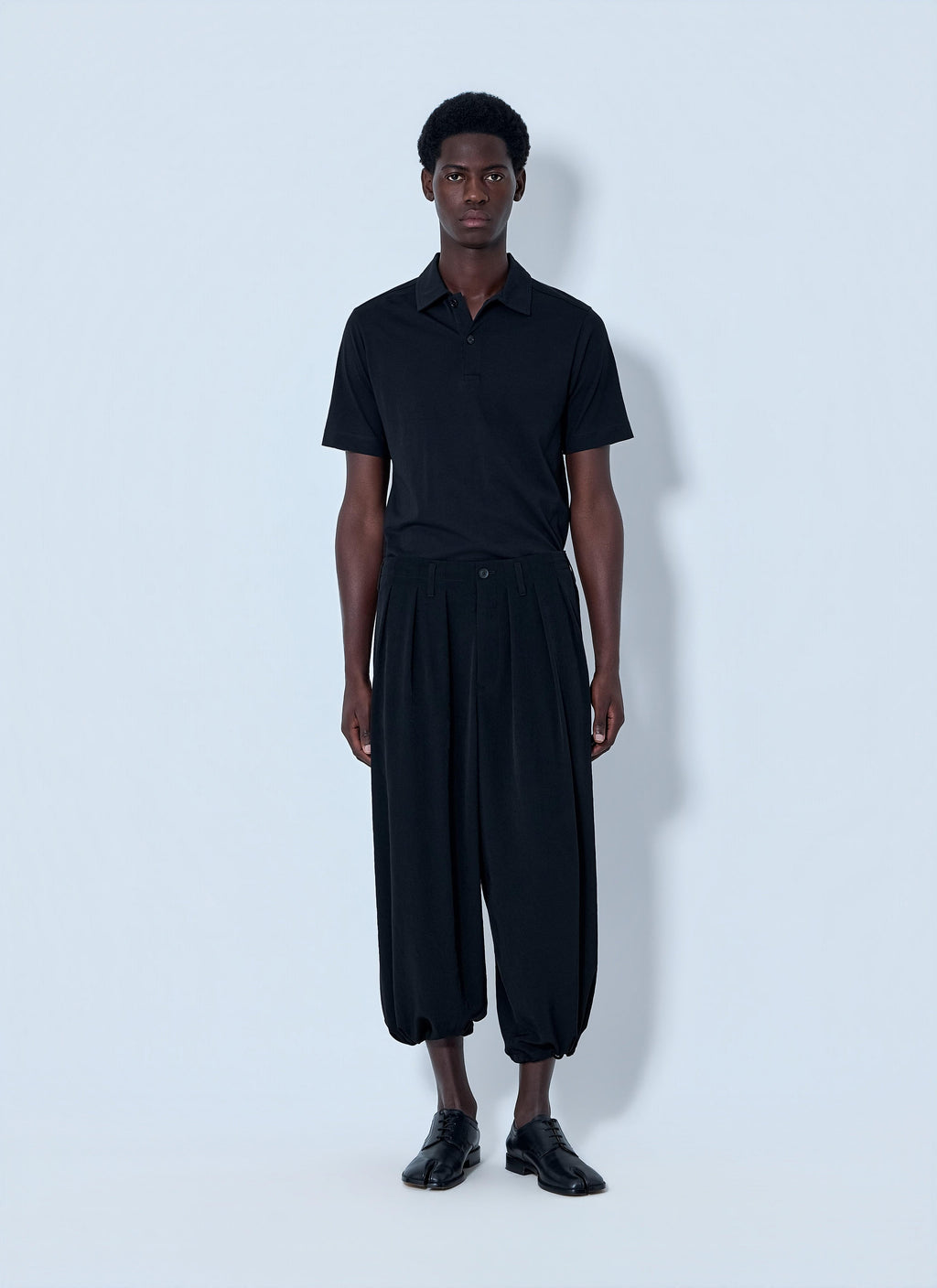 Yohji Yamamoto Men Pleated Drop-Crotch Trousers