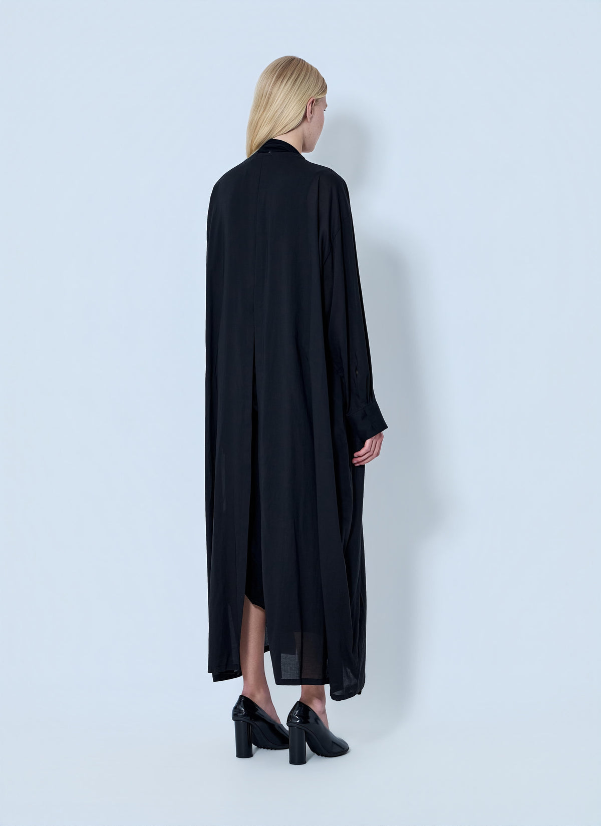 Yohji Yamamoto Women Backside Slit Long Coat